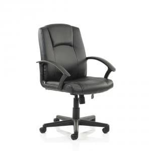 Trexus Bella Executive Managers Chair Leather Black Ref EX000192