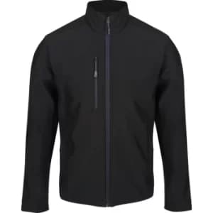 Recycled Printable Softshell Black Jackets (2XL)