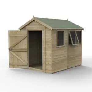 8' x 6' Forest Timberdale 25yr Guarantee Tongue & Groove Pressure Treated Apex Shed a 3 Windows (2.5m x 1.98m)