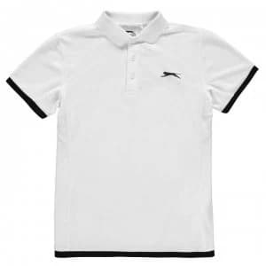 Slazenger Court Polo Shirt Junior Boys - White