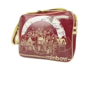 Rainbow Village Messenger Bag (One Size) (Burgundy/Light Yellow/White)