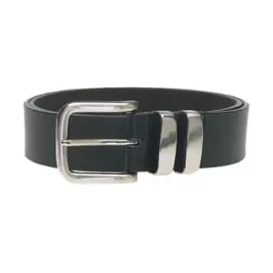 Duke Mens Kingsize Noah D555 Double Metal Loop Belt (48) (Black)