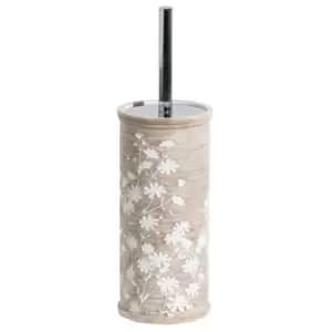 Showerdrape Linen Toilet Brush & Holder