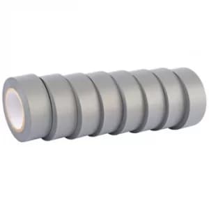 Draper 10M x 19mm Grey Insulation Tape to BSEN60454/Type2 (Pack of 8)