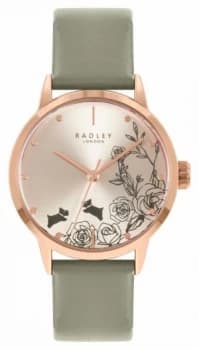 Radley Womens Grey Leather Strap Silver Dial RY21242A Watch