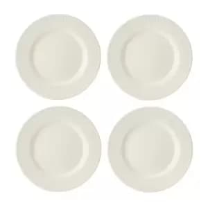 Cranborne Stoneware Side Plates, Set of 4, 21cm, Cream