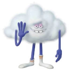 Trolls World Tour Cloud Guy Mini Sized Cardboard Cut Out