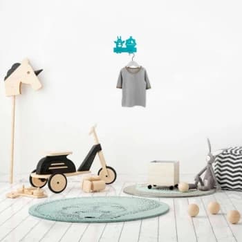 Cute Things 2 - Blue Blue Metal Wall Hook