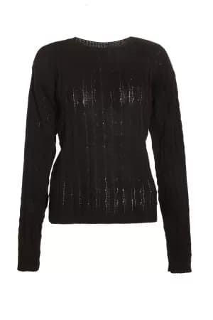 Quiz Black Knitted Top - 8