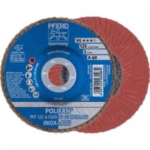 PFERD 67656125 POLIFAN-serrated washer PFF 125 A COOL 60 SG INOX + ALUMINUM Diameter 125mm 10 pc(s)