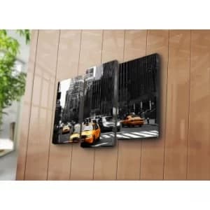 3KBPAT-1 Multicolor Decorative Canvas Painting (3 Pieces)