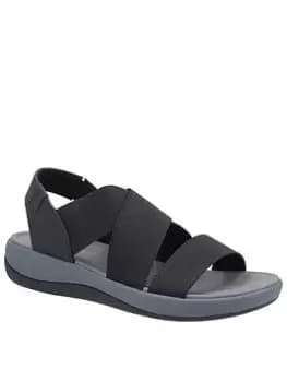 Hush Puppies Sophia Flat Sandals, Black, Size 3, Women