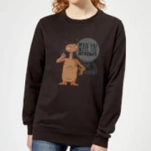 ET Where Are You From Womens Sweatshirt - Black