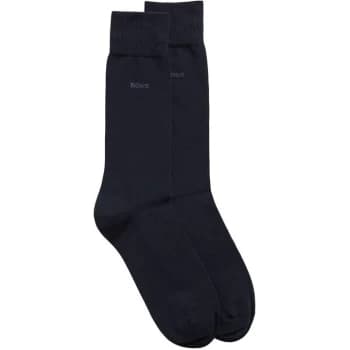 Boss 2 Pack Plain Socks - Blue