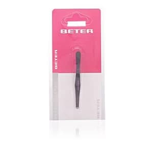 PINZA depilar punta recta acero negro