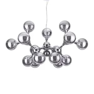 Nodi 15 Light Ceiling Pendant Chrome