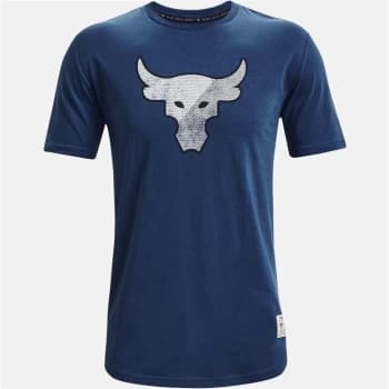 Under Armour Project Rock Short Sleeve T Shirt Mens - Blue/Grey