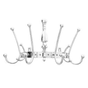 Premier Housewares 14-Hook Half Round Hanger - Polished Aluminium