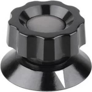 Control knob hand Black x H 21mm x 19mm Mentor