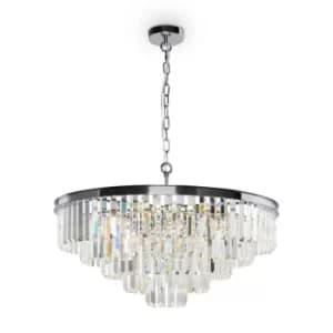 Classic Revero 12 Light Chrome Pendant Ceiling Light