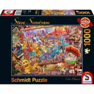 Schmidt Steve Sundram: Cat Mania 1000 Piece Jigsaw Puzzle