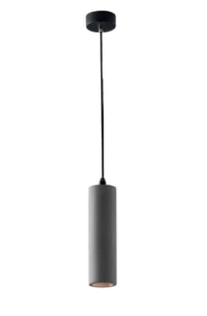 Kruk Slim Round Ceiling Pendant, Dark Grey, GU10
