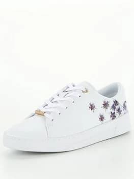 Ted Baker Keilie Juniper Leather Cupsole Trainer - White, Size 37, Women
