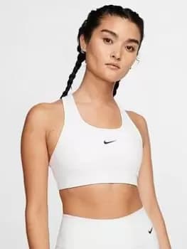 Nike Medium Support Padded Swoosh Bra - White Size M Women