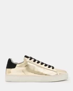 AllSaints Shana Metallic Low Top Leather Sneakers