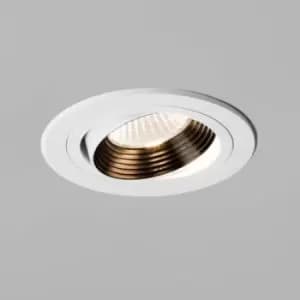 Aprilia LED Tiltable Recessed Spotlight Matt White, Fire Rated