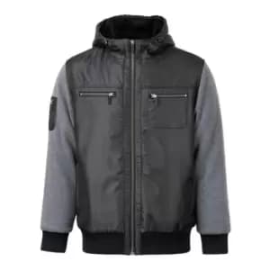 No Fear Lined Zip Jacket Mens - Black
