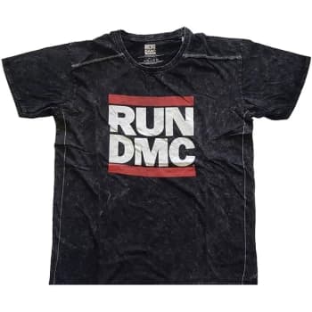 Run DMC - Logo Unisex Large T-Shirt - Black