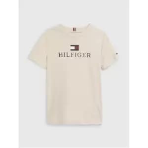 Tommy Hilfiger TH LOGO TEE S/S - Beige