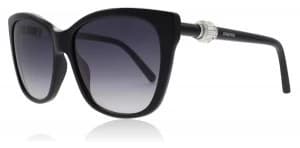 Swarovski SK0129 Sunglasses Black 01B 58mm