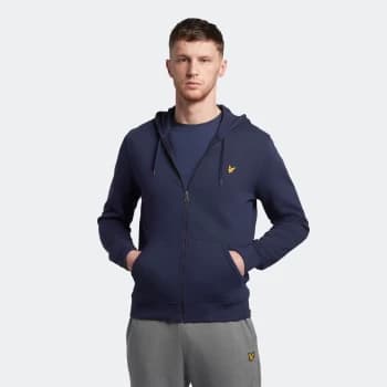 Mens Zip Through Hoodie - Navy - XXL
