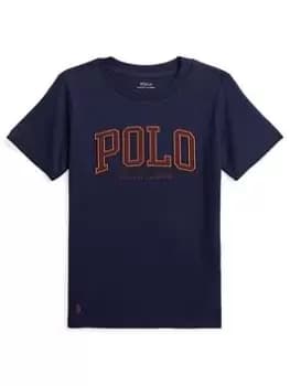 Ralph Lauren Boys Polo Logo T-Shirt - French Navy, Size 12-14 Years=L