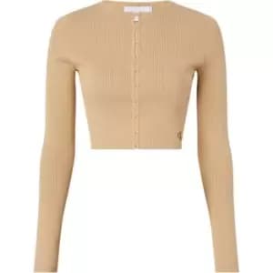 Calvin Klein Jeans Hook & Eye Cardigan - Beige