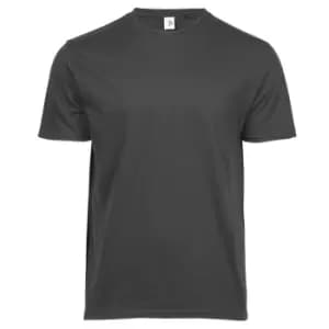 Tee Jays Mens Power T-Shirt (5XL) (Dark Grey)