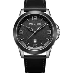 Police Mens Police Stainless Steel Cliff PEWJB2194540 - Silver and Black