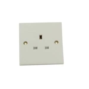 SMJ Unswitched Socket 1-Gang 13A Clam Pack