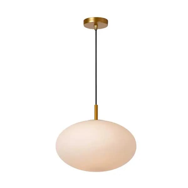 Lucide Lucide Elysee Glass Ceiling Pendant Light - Opal
