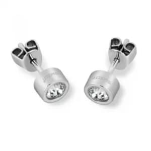 Ladies Swatch Bijoux Stainless Steel Crystal Soul Stud Earrings