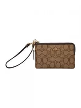 Coach Small Khaki Wristlet