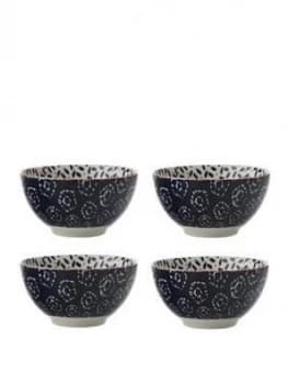 Maxwell & Williams Boho Kiraku Blue Dipping Bowls ; Set Of 4