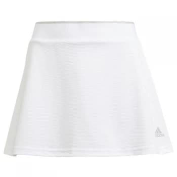 adidas G Club Tennis Skirt Junior Girls - White/Grey Two