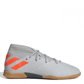adidas Nemeziz 19.3 Junior Indoor Football Trainers - Grey/Orang/Whit