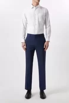 Tailored Fit Navy End On End Suit Trousers