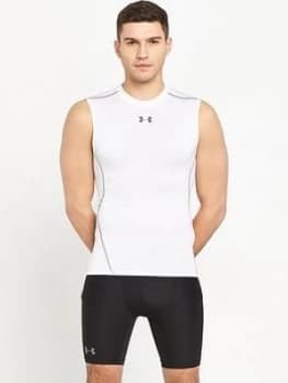 Urban Armor Gear Mens Heatgear Sleeveless Tee, White, Size 2XL, Men