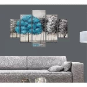 ST273 Multicolor Decorative MDF Painting (5 Pieces)