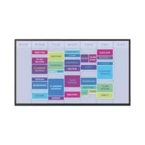 43" Black Large Format Display 4K Ultra HD 500 cd/m2 24/7 Operation 3x HDMI 1x USB and 1x VGA